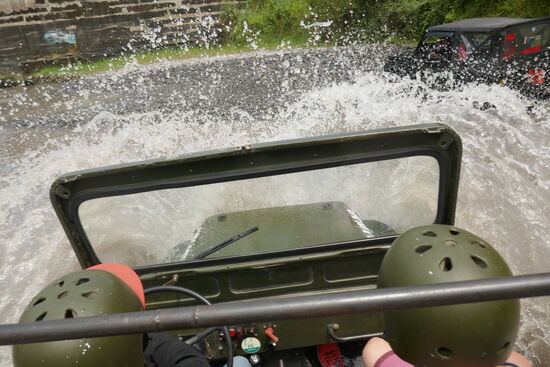 Das war fun pur, wir waren klatsch nass.