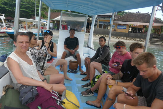 Überfahrt von Nusa Lembongan nach Nusa Penida