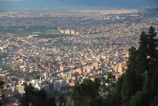 Blick auf Bogota