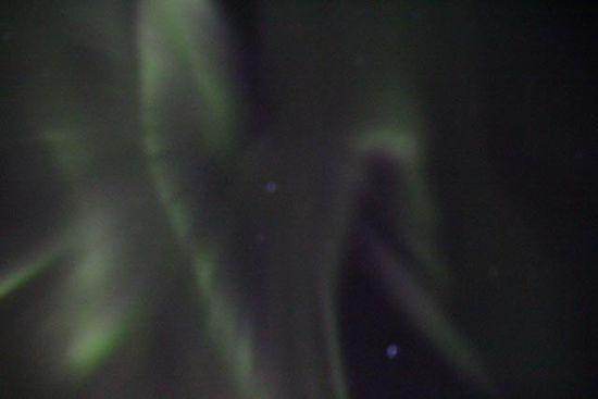 zum ersten Mal haben wir die Nordlichter gesehen - faszinierend