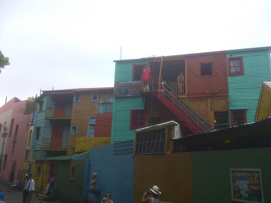Straßen in La Boca...