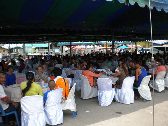 Die Hochzeit in vollem Gange.