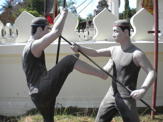 ... und Staeben gekaempft.