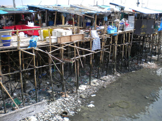 So sieht der Pier/Markt aus auf dem das Restaurant ist.