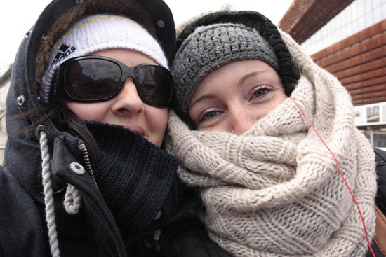 brooklyn tour auf dem bus und es war soooo kalt brrrrrrr