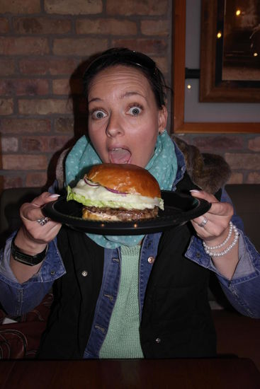 Alles gibts hier in XXL.... Burger, Pancakes.....