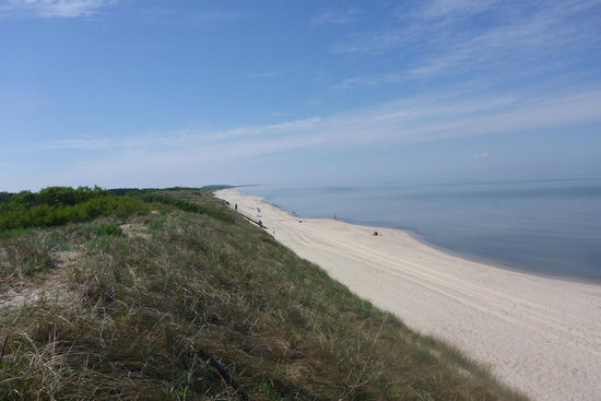 Ostseestrand bei Nida, baden unmöglich bei gefühlten 9 Grad Wassertemperatur