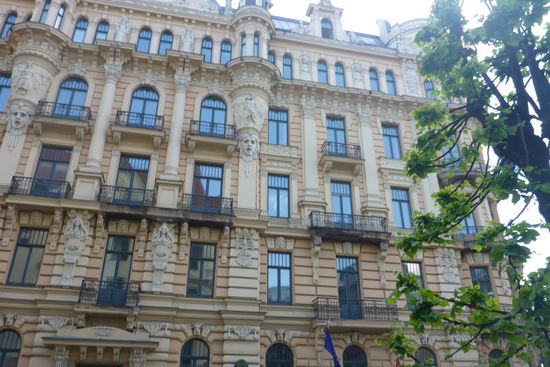 Jugendstil in Riga, europäische Kulturhauptstadt 2014, hier lebt etwa ein Drittel der Bevölkerung Lettlands