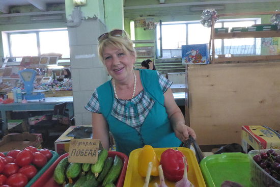 Das Gemüse hier war gut, außerdem die Verkäuferin viel netter