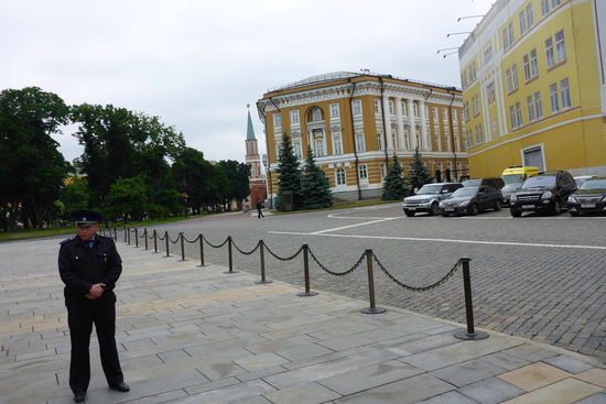 Der Bereich des Amtssitzes des Präsidenten (Bildmitte) ist für das Fußvolk Tabuzone
