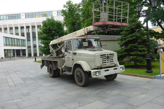 Im Kreml wird auf robuste russische LKW-Technik vertraut