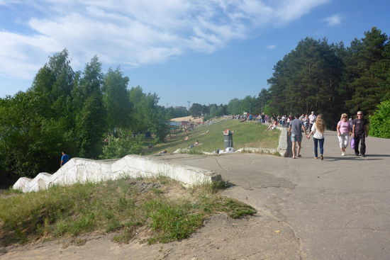 Sonntag Nachmittag am Weltkindertag in N. Novgorod