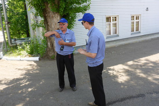 Security bewacht unser Camp