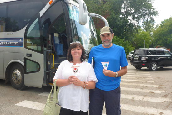 Begegnungen: Tatjana zeigt uns ihre Stadt und erklärt das Stadtwappen