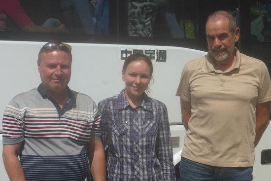 Begegnungen: Irina und Oleg, der Busfahrer, zeigen uns ihre Stadt