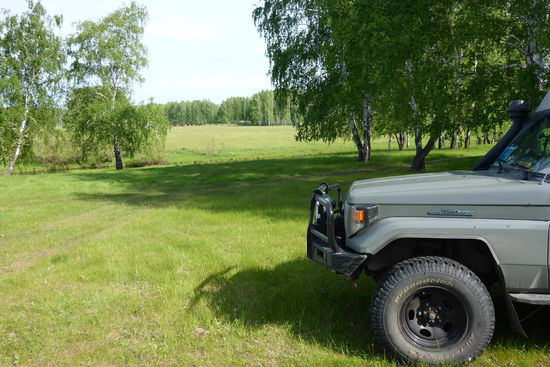 Camp auf dem Weg nach Omsk