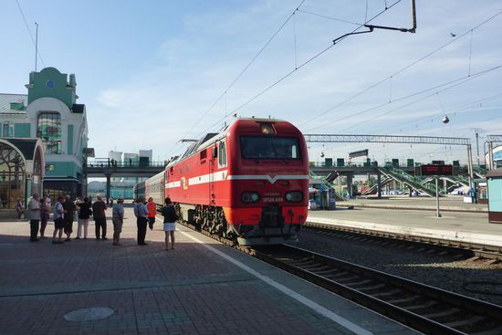 Nein, das ist nicht die Transsib, nur ein gewöhnlicher Regionalzug