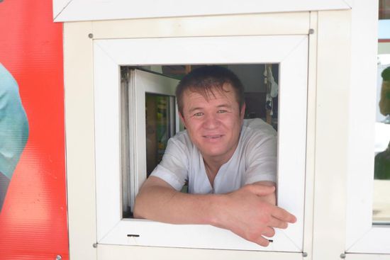 ... gebacken von ihm, er kommt aus Georgien