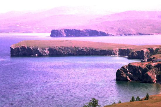 Das Camp (am rechten Bildrand)