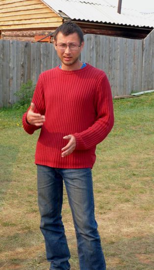 Vassilij, unser Guide, ist Halbburjate, er spricht etwas englisch