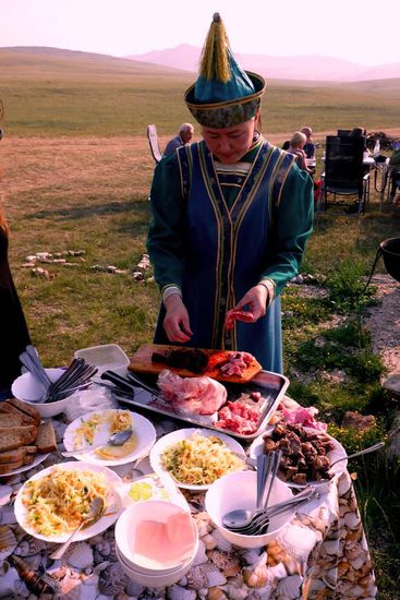 Hammelzubereitung nach burjatischer Art ...