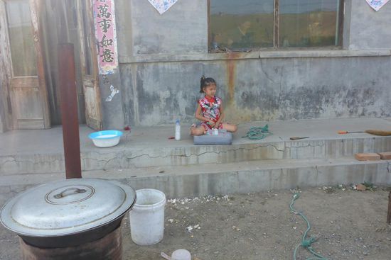 Schlachtfest, für dieses Kind nichts besonderes