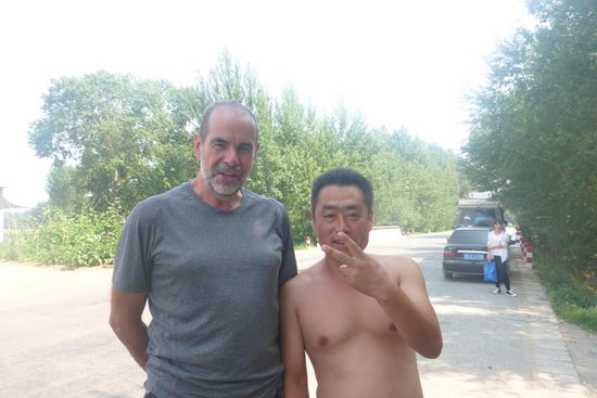 Er wollte sich unbedingt mit mir fotographieren lassen ...