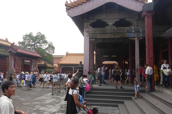 Im Wohnbereich des Kaiserpalastes lebten bis zu 3 000 Personen ...