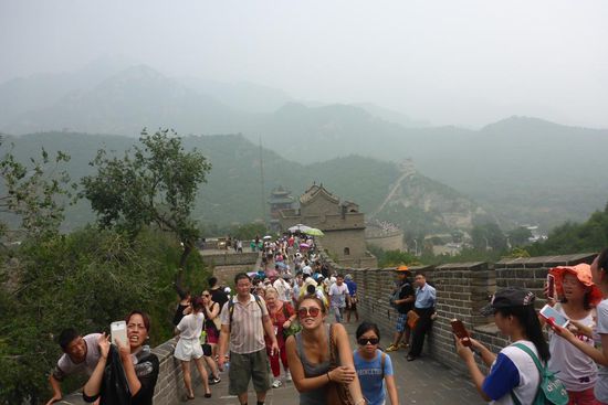 You never walk alone in China ...