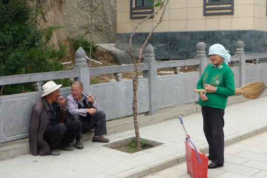 Die überwiegende Mehrzahl der Besucher sind Chinesen