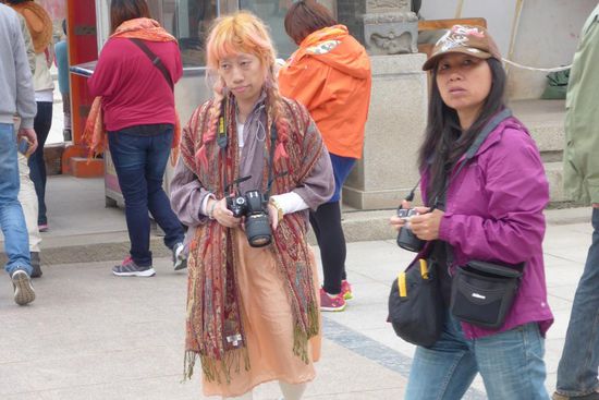 Rarität: Eine blonde Chinesin