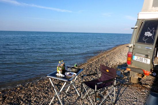 18. 8. 2014, 96. Tag; 17 386 km
Camp am Qinghai See, 3200 m üNN