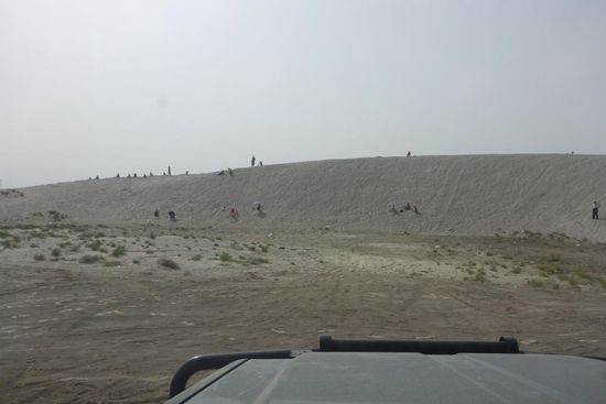 Auch am Rand der Taklamakan gibt es noch Dünen