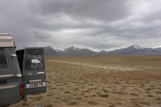 Das erste Camp in Kirgisien auf 3 350 m üNN