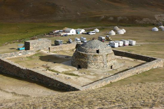 Camp an der alten Karawanserei