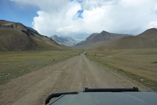 Auf langen Waschbrett- ...