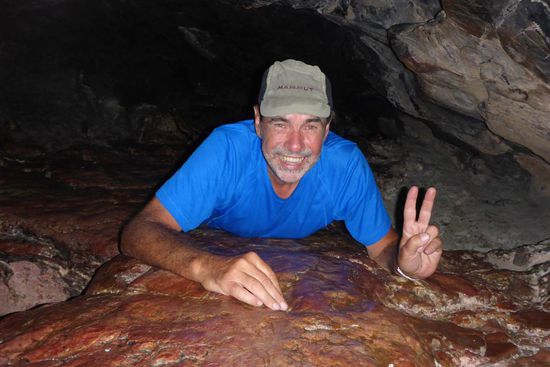 In einer 9 m tiefen Höhle kann man sich etwas wünschen ...