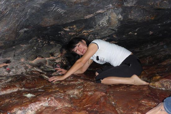 ... das tun auch unsere charmanten Kirgisien-Guides Gulnara ...