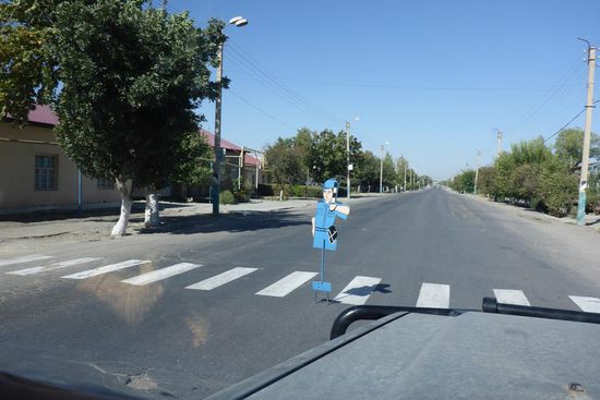 Man kümmert sich um die Sicherheit im Verkehr