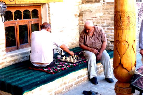 Schachspieler im Basar