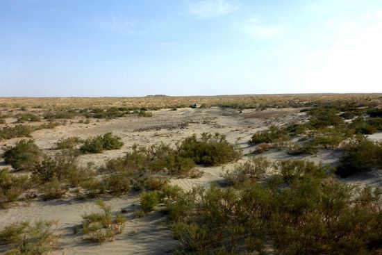 Unterwegs in der usbekischen Wüste
