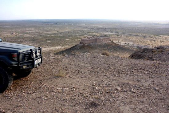 Auf dem Weg zur Burganlage