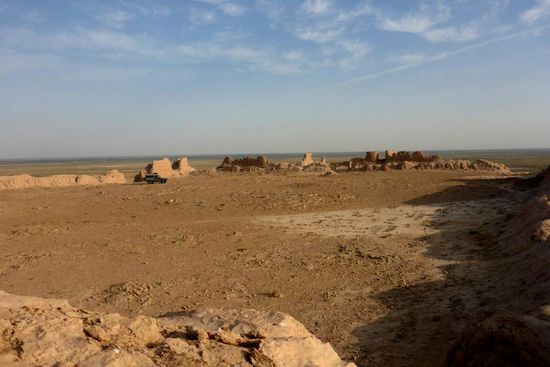 In der Burganlage ...