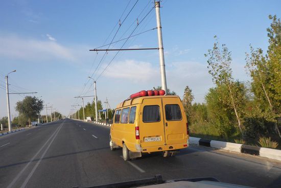 Alle fahren hier mit Gas
