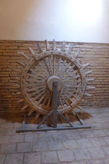 Persisches Rad, mit dem Wasser aus den Brunnen gefördert wurde