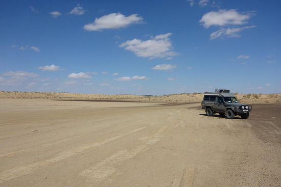 In der turkmenischen Wüste ...