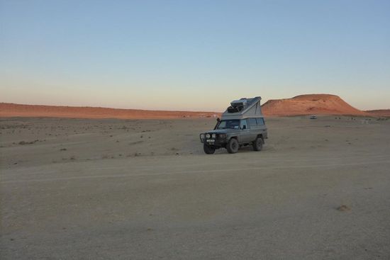 ... Camp am Gaskrater ...