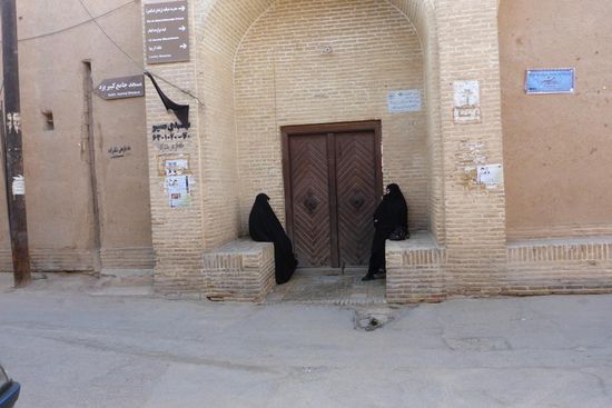 in der Altstadt von Yazd ...