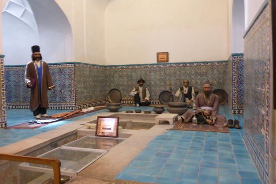 Im Badehausmuseum ...