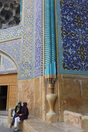 am Iwan der Imam-Moschee